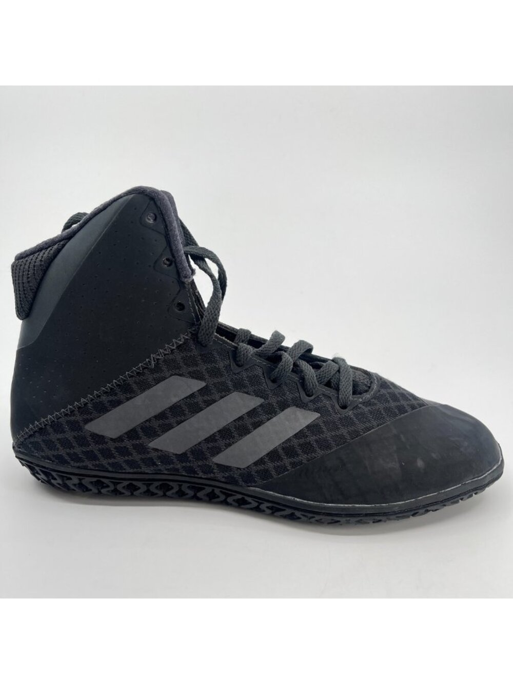 Adidas Mat Wizard 4 Mens Size 5.5 Black Gray Athletic Wrestling Shoes Sneakers